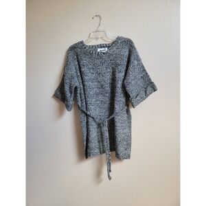 DeCibel Women's Short Sleeves Knit Sweater Gray